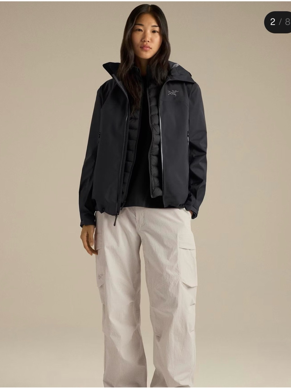 Arc'teryx Beta LT Jacket Women's Black Shell Jacket XL